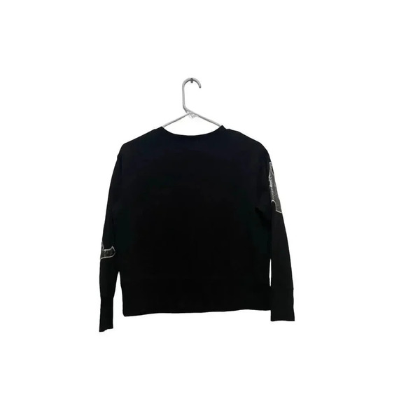 Disney Disneyland Black Spirit Jersey Crop Top Sweater Size XS - Picture 2 of 4
